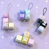 Plastic Fidget Buttons Pendant Cat Paw Fidget Clicker Keychain  Pass The Boring Time