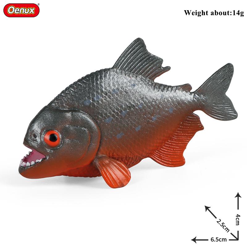 Oenux Модель Морская жизнь Рыба-клоун Лосось Окунь Морское Океаническое Животное Фигурки ПВХ Высокое Качество Образование Миниатюра Пляж Детская Игрушка