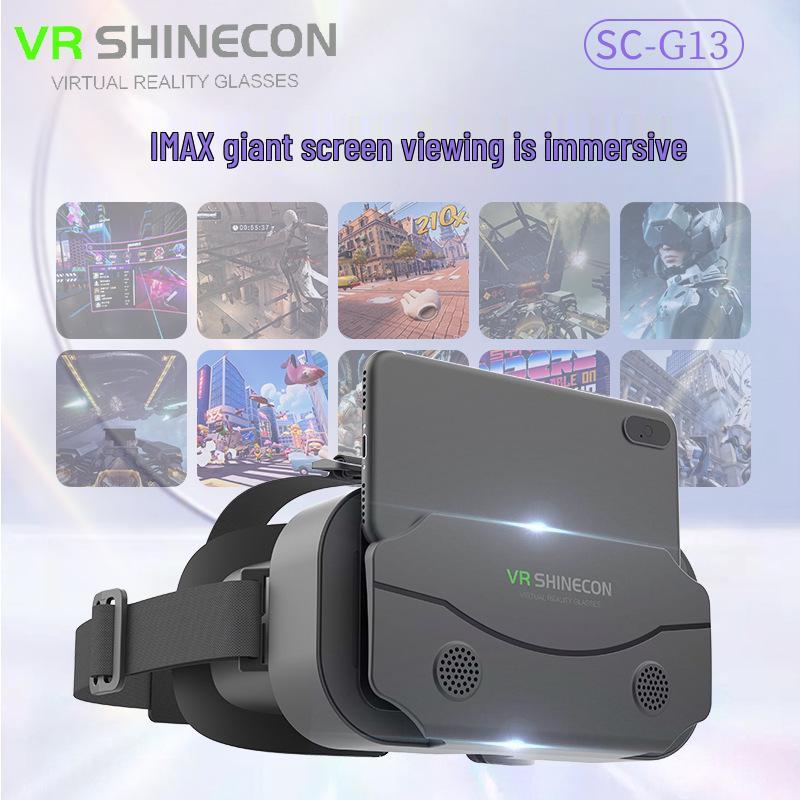 Qianhuan Magic Mirror 3D VR Glasses: Head-Mounted, Compatible with Large-Screen Mobile Phones for Movies & Games.