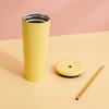Stainless Reusable Cup Coffee Good Teaware Thermal Mug Thermos for Coffee to Go Drinkware Cup With a Straw Espresso Cups Tea Lid
