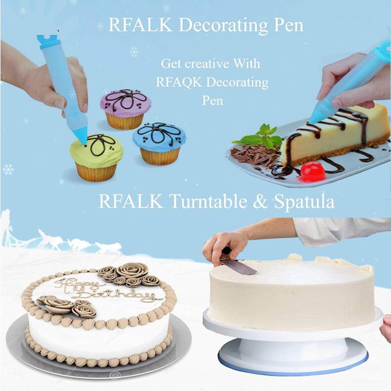 73 Pieces Cake Turntable Decoration Decorating Mouth Set Decorating Table Baking Tools