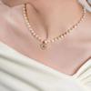 Romantic Love Heart Natural Baroque Freshwater Pearl 14K Gold Filled Ladies Pendant Necklace  Women Wedding Gifts