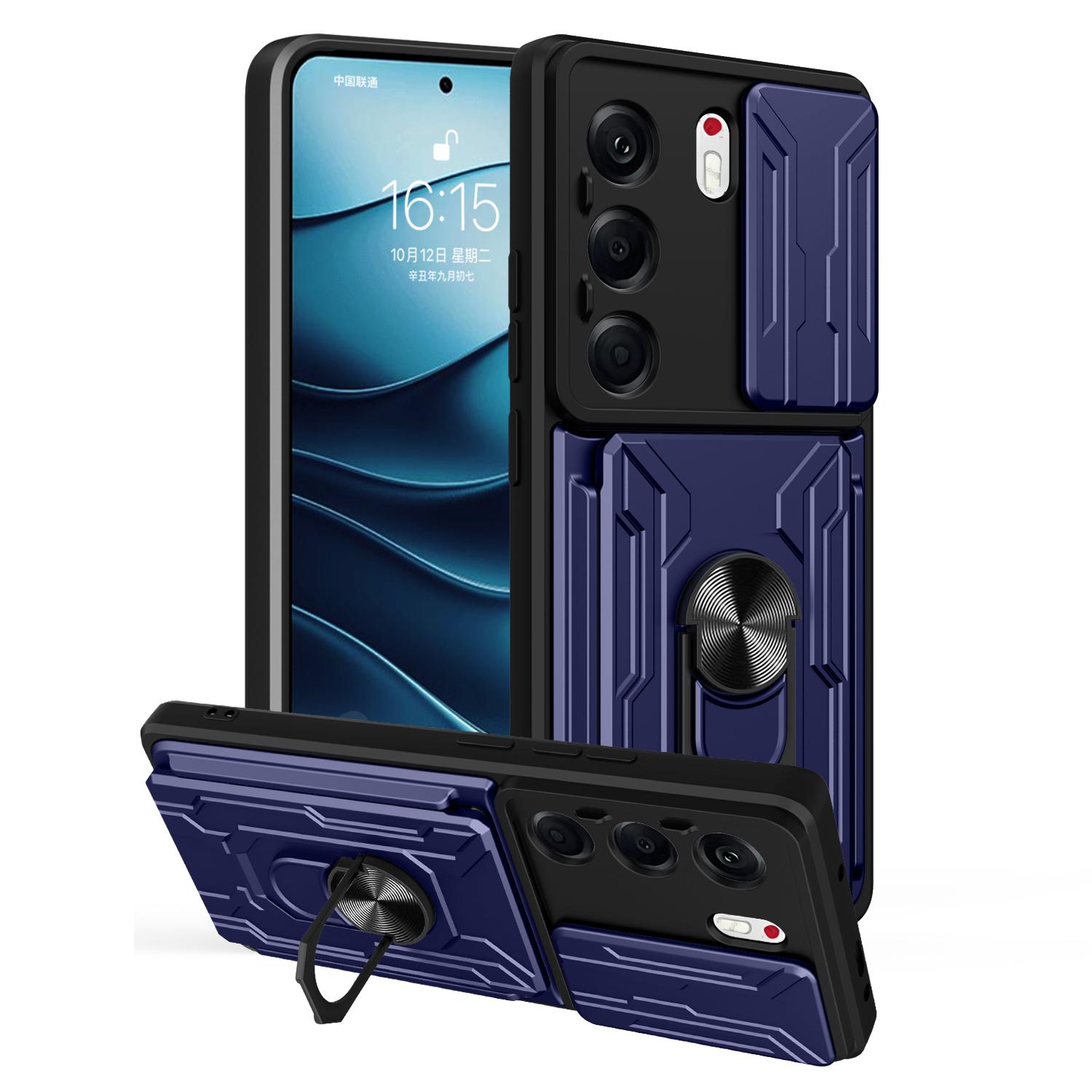 

Чохол для TECNO Camon 40 Pro 5G PC+TPU Підставка Задня кришка телефону з засувкою для камери