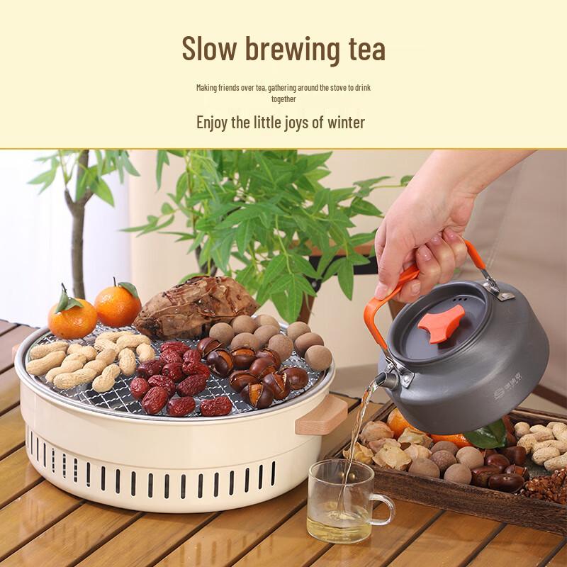 Suiyuan Outdoor Round Charcoal BBQ & Tea Stove Standard