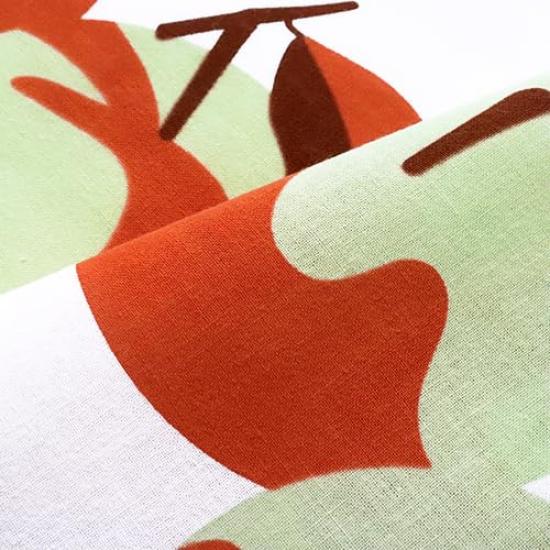 Some No Anbo Tenugui Hand Tokuoka Made In 35cm X 100cm (Japanese Towel) "Iro Ringo" (Colored Apple), Hand-dyed, 100% Cotton, Weave, Japan,