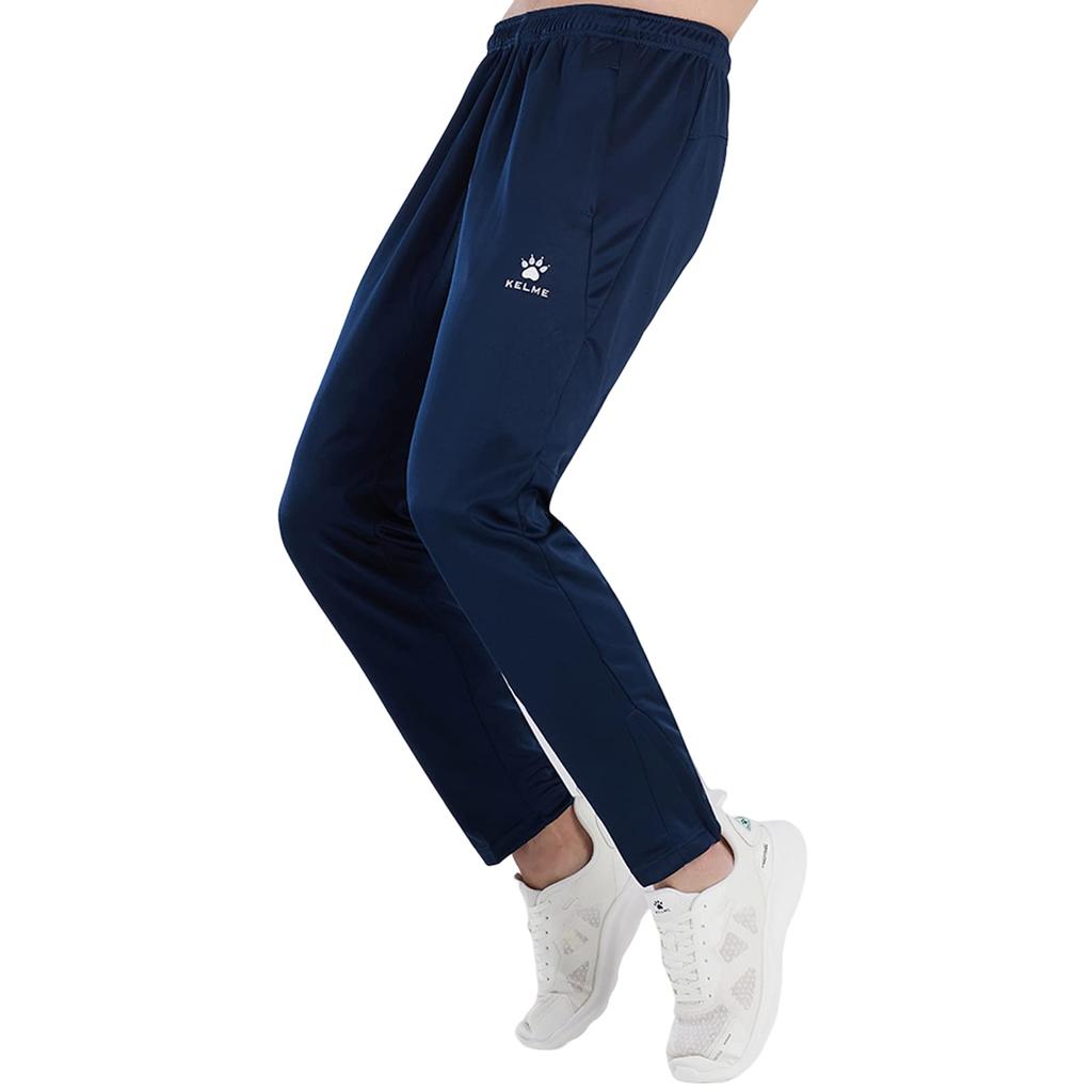 Kelme Men's Active Jogger Pants, Slim Fit, Sweatpants for Running and Training, Fitness (Deep Blue, Size L)