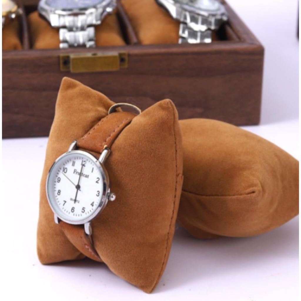 PU Leather & Wooden Watch Storage Box with Clear Glass Window, Multi-Layer Accessory Storage Case with Mirror, Gift-Ready