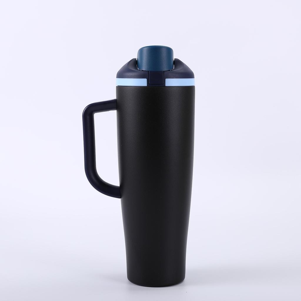 40oz Tumbler with Handle 304 Stainless Steel Vacuum Insulated Cup Portable Outdoor Sports Travel Thermal Mug