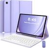 iPad 11th Gen Protective Case with Azerty French Bluetooth Keyboard and Magnetic Suction Soft Shell.