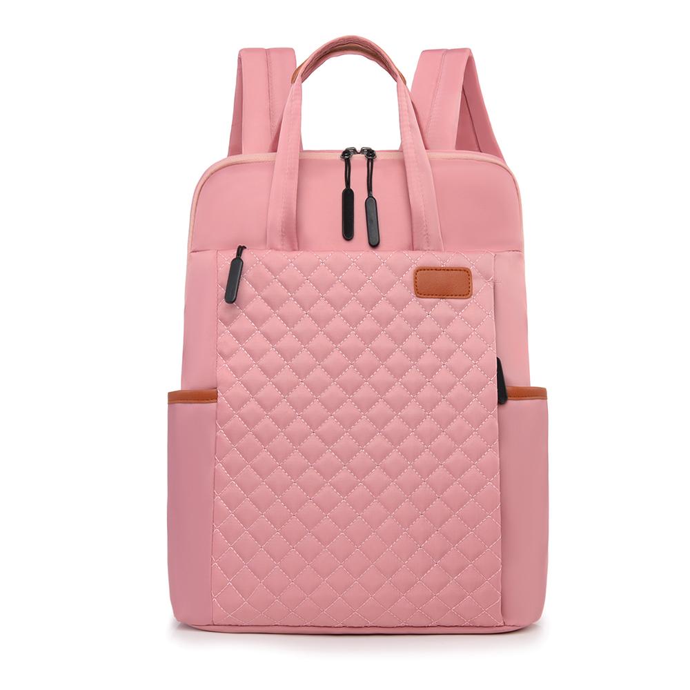 Dámský batoh s velkou kapacitou s diamantovým prošíváním pro služební cesty a vysokou školu – Multifunkční taška přes rameno na notebook