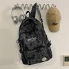 Schoolbag: Korean Star Print High School Boys' Junior High School Backpack Women's Backpack Large Capacity Casual Simple Lightweight Backpack