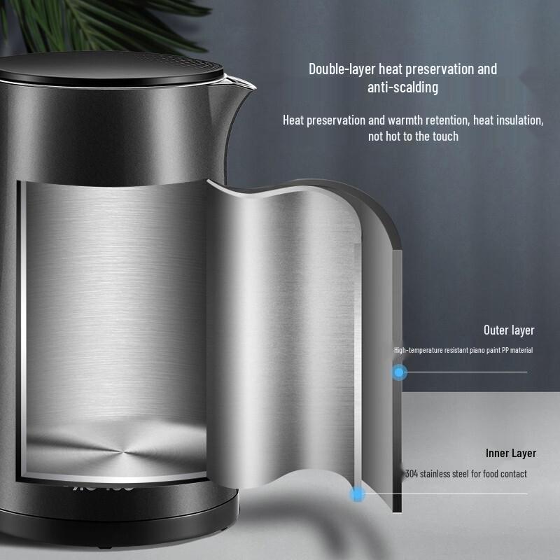 Supor ZMD 1.7L Double-Layer Anti-scald Electric Kettle CN plug (adapter included)