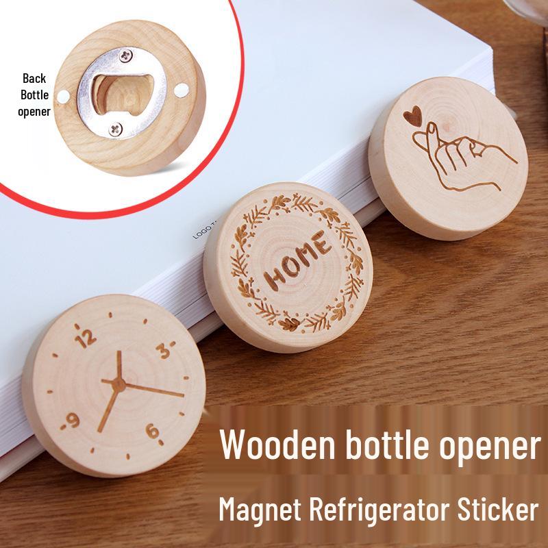 Magnetic City Refrigerator Magnet & Bottle Opener: Engraved Logo Travel Gift