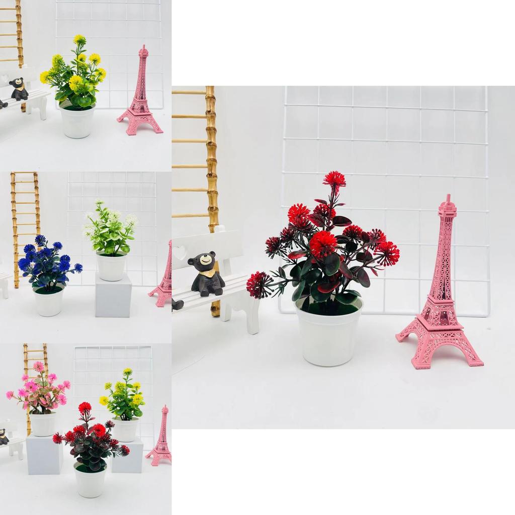 Lilac Artificial Plant Pot With Durable Plastic Material For Outdoor Yard And Wedding Decoration