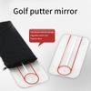 Golf Mini Putting Mirror Acrylic Golf Alignment Training Kits Teaching Equipment Putting Postures Correction Tool