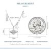 BAMOER 925 Sterling Silver Exquisite Shine Zircon Starry Sky Necklace for Women Birthday Gift Fashion Jewelry