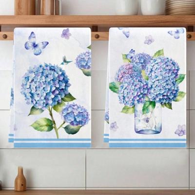 2PCS Kitchen Towels, Towel Sets, Super Absorbent Soft Cleaning Cloths, Kitchen Decoration,kitchen Essentials, Household Essentials, Cleaning Cloths