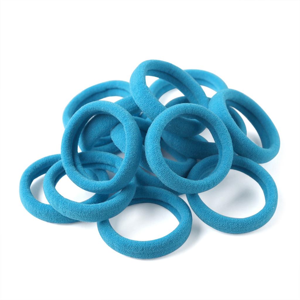 Solid Colors Seamless No Crease 4cm Hair Tie Elastic Nylon Ponytail Holders Fabric Hair Ropes Accessories for Toddlers Women