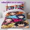 Demon Slayer Nezuko Tanjiro Duvet Cover Bedding Set 3pcs Cartoon Print Children's Gift Extra Large Size Various Sizes New