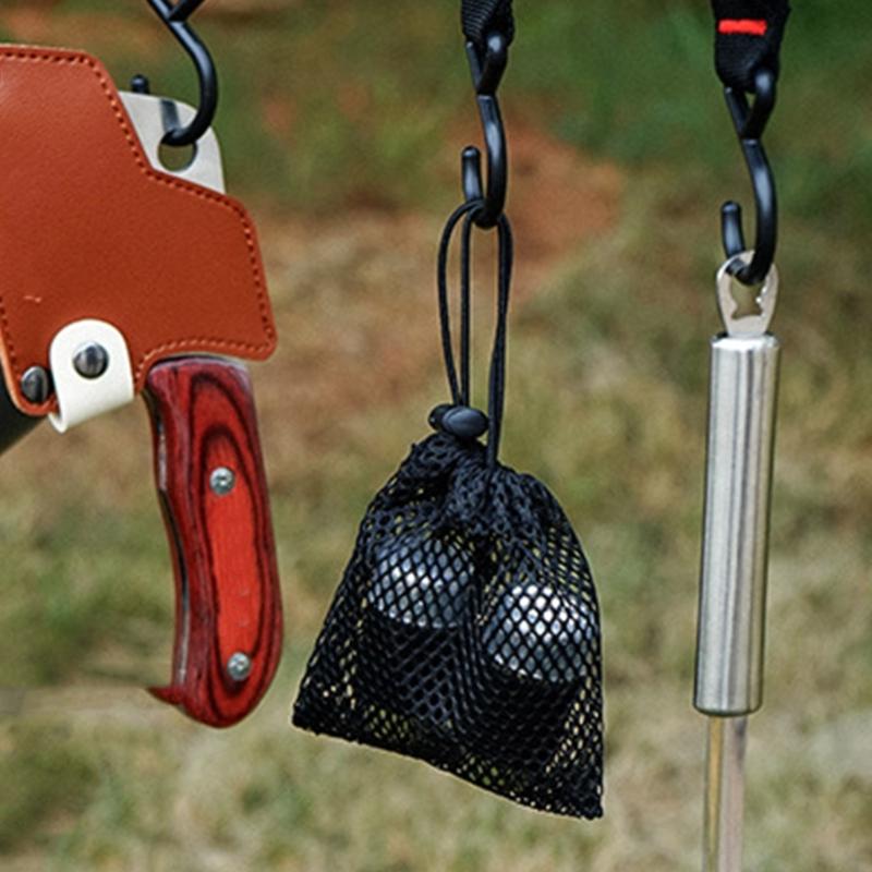 Auslaufsicherer Gewürzbehälter Rostfreie Kapsel-Flasche Mit Netzen Aufbewahrungstasche Für Camping Picknicks Rucksacktouren