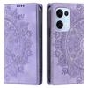 For OPPO Reno13 5G Mandala Embossed PU Leather Flip Wallet Case Magnetic Closure Cover