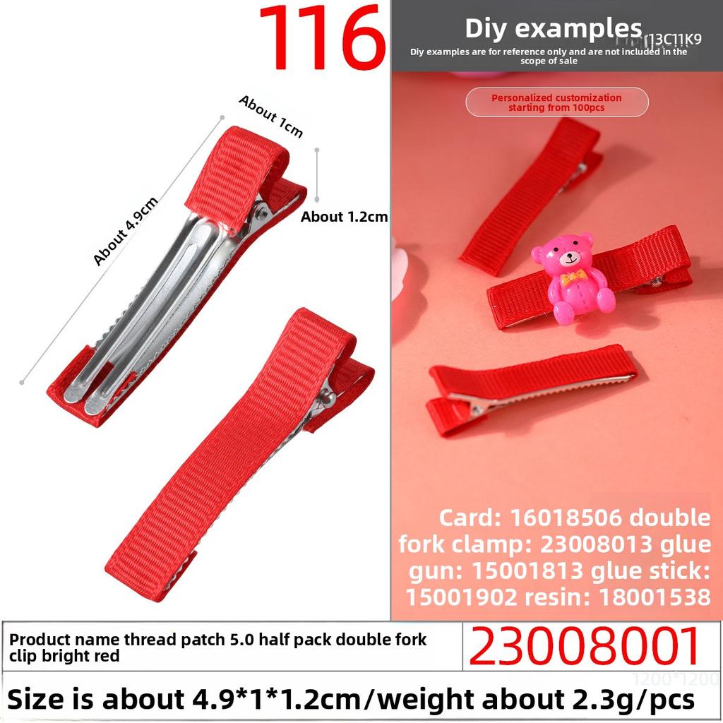 Thickened Duckbill Clips Fabric Hair Clips Edge ClipsHandcrafted Hair Accessory Materials Hair Accessory Accessories