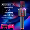 Wireless Bluetooth Mobile Microphone & Speaker for Home Karaoke with Built-in Sound Card