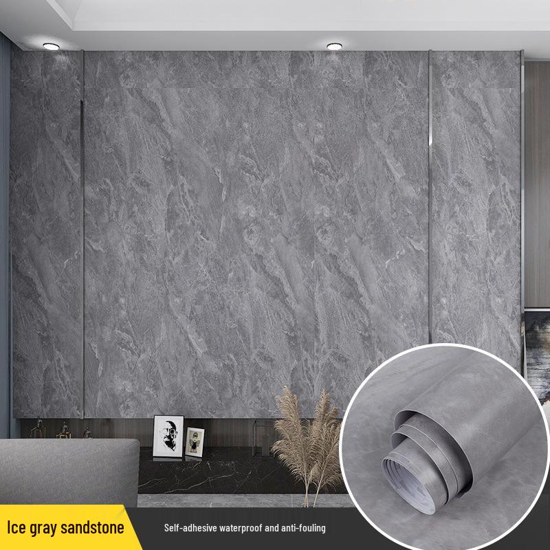 3D Marble Wall Sticker: Self-Adhesive, Oil-Proof, Thickened Decor for Bathroom, Kitchen, Wardrobe