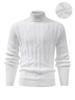 Bottoming Knitted Turtleneck Sweater for Men Autumn Winter Trendy Slim Warm Inner Layered Pullover Top
