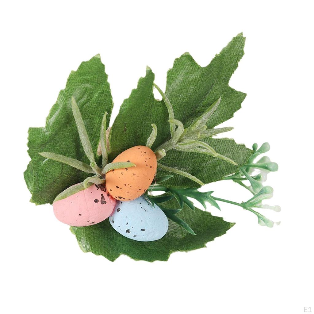 6x Easter Eggs Napkin Rings Holder Greenery Holders Simple Centerpieces Table Decoration