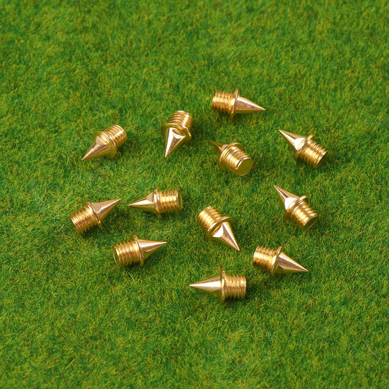 12Pcs Track Field Needle Silver/Gold/Black Camping Running Shoe Spikes Track Field Needle Outdoor Tools Replacements Parts