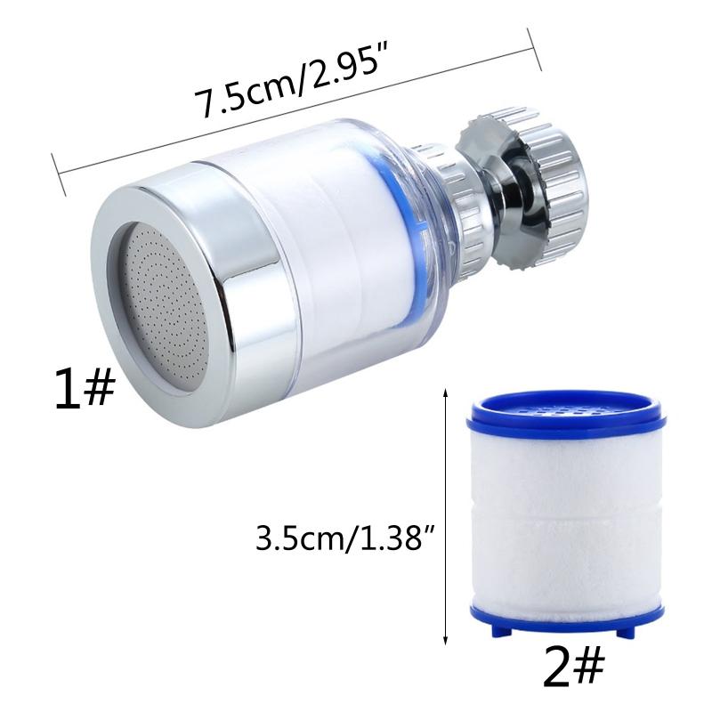 Faucet Splash Filters Universal Tap Adapter Kitchen Rotatable Tap Bubbler Extender Faucet Purifier Sprayer for Head Show
