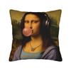 Starry Night Sunflower Mona Lisa Pillow Case Custom Pillow Cover For Living Room Bed Chair Funny Pillowcases