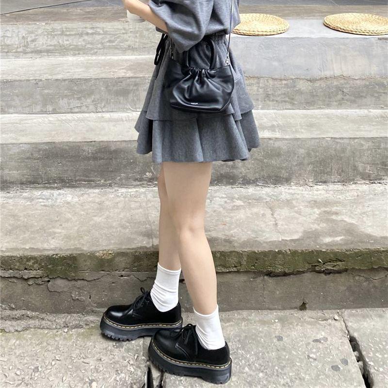 Women s Spring/Summer Korean Style Slimming Polo Shirt & Petite Midi Skirt Set S (up to 90 jin)