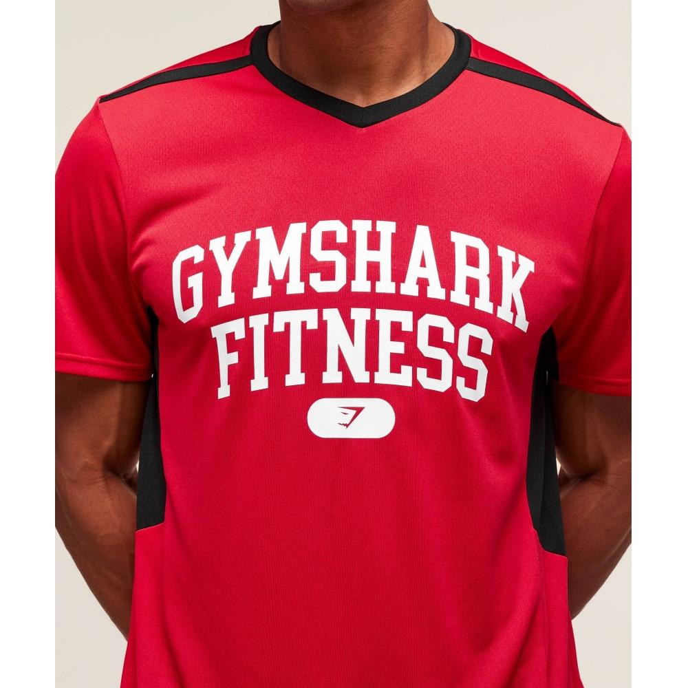 Gymshark VarsiTy Tech T shirT condiTioning Red A3b3a Rbwv