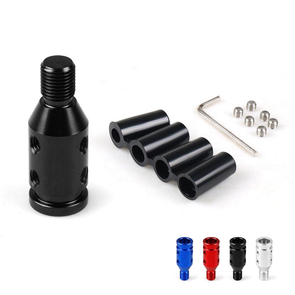 Car Manual Gear Shift Knob Adapter M12x1.25 Shifter with Wrench Screws Hoses Kit