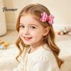 Girls Hair Accessories for Summer Cute Fruit Bow Clip, Artificial Leather Clips, Decorative Pins with Clips Matching Outfits
