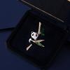 New Chinese Panda Brooch For Men And Women, High-End Anti-Light Bamboo Pin, Cute Creative Animal Corsage Clothes Decoration