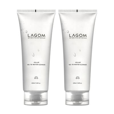 LAGOM Żel do Wody Poranny Oczyszczający do Twarzy Nawilżający i Młodzieńczy x 2 Butelka Oryginalny Produkt Japoński Oczyszczający, Oczyszczający, Żel, Masaż,
