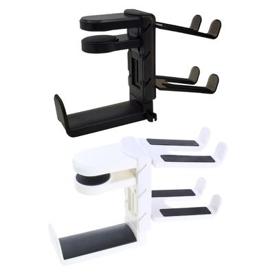 Headphone Hanger Hook, 360 Rotating Clamp On Desk Headsets Holder Space Saving Headphone Mount Controller Mount