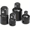 4-pcs 1/2-inch 3/8-inch 1/4-inch Impact Socket Adapter and Reducer Set Cr-V Industrial Grade Impact Sockets Adapters.