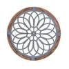 Round Wooden Wall Art  Handmade Carved Decorative Panel Unique Floral Home Decor Stylish Living Room Hanging Ornament