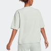 Adidas Future Icons Badge Of Tee Logo Print Crew Neck Short Sleeve T-Shirt Women Tops Linen-Green HK0508
