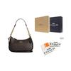 Coach Teri 25 Classic Monogram Zipper Closure Leather And Synthetic Leather Tote Shoulder Crossbody Bag Medium Women Bags Brown Black CA548-IMAA8
