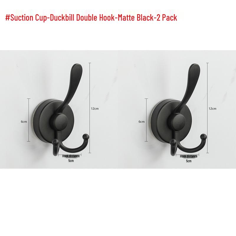 Stainless Steel Traceless Vacuum Suction Cup Hook for Kitchen and Bathroom Towels