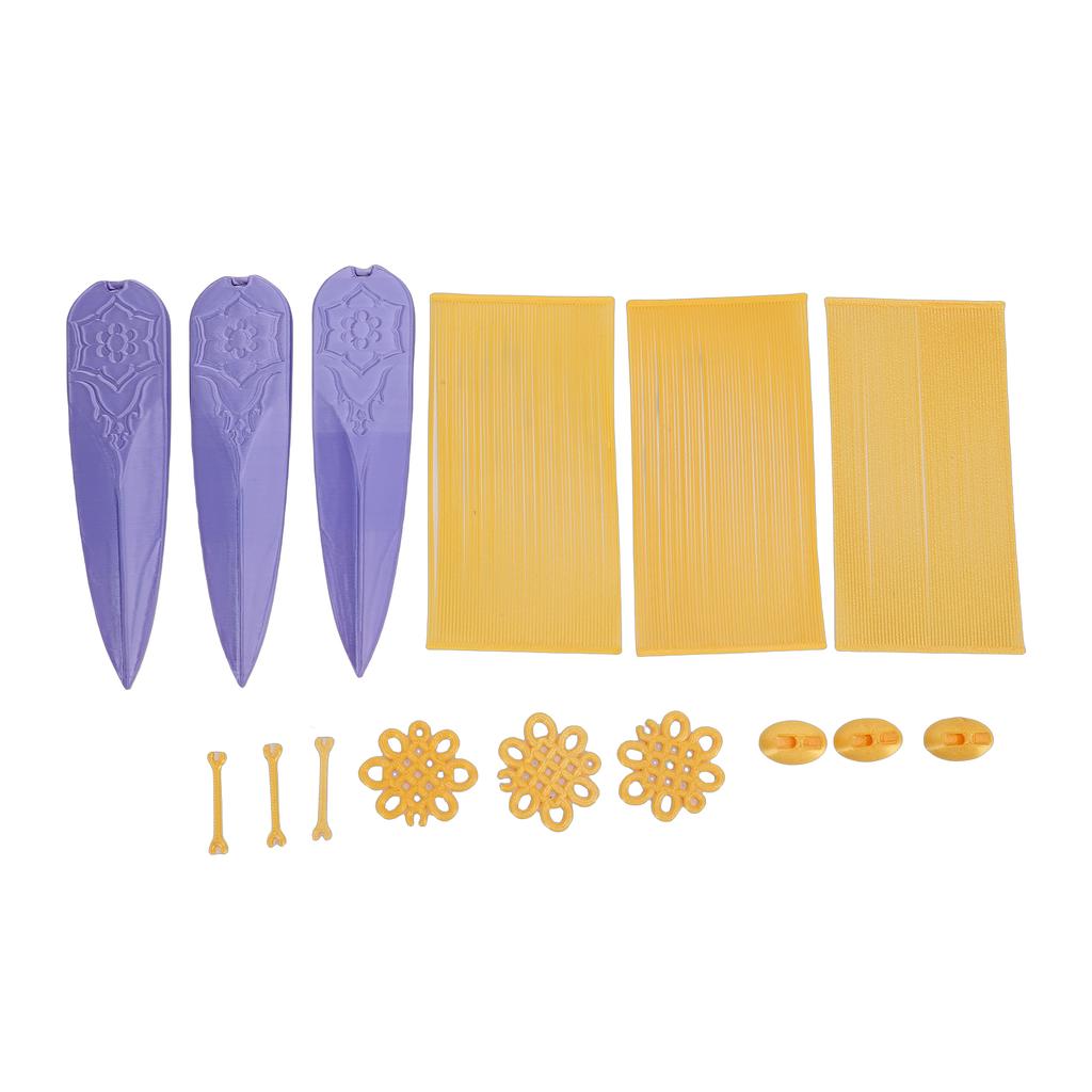 3PCS Darts Knots Props PLA 3D Printed Collectible Cosplay Costume Dart Prop for Role Playing Events Party Purple and