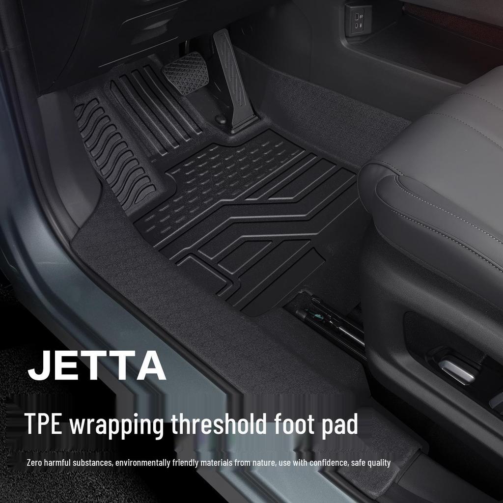 Jetta VS8 Full Coverage TPE Floor Mats - Interior Decorative Automotive Accessories