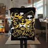 1 Stück WU TANG Aufdruck Flanelldecke, Hohe Qualität, Bequem für Alle Jahreszeiten, Heimdekoration, Wärme und Komfort, Perfekt für Weihnachtsgeschenke102
