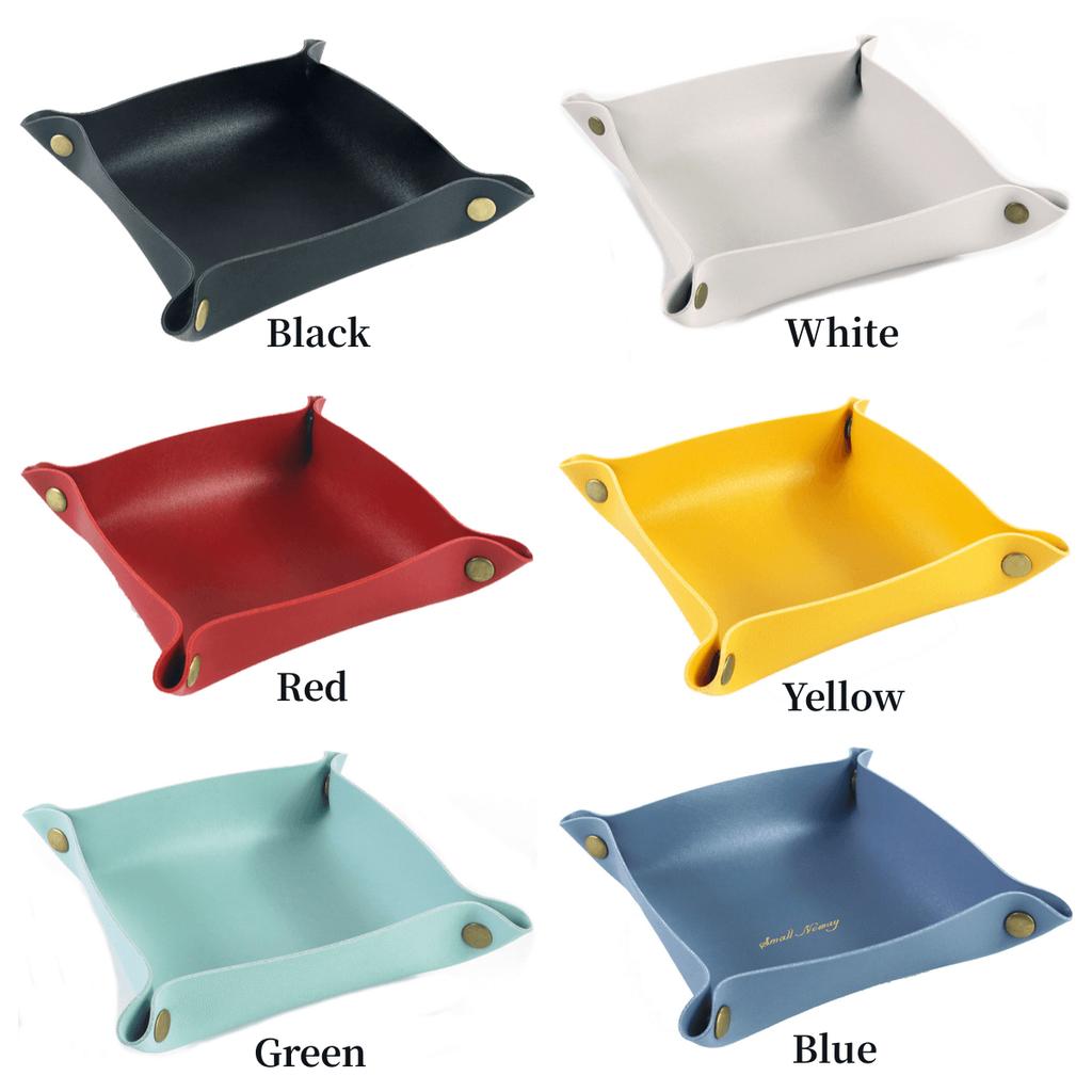 Rolling Folding Dice Game Storage Tray PU Leather Tray Table Storage Tools