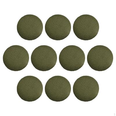10 Pack Covered Buttons for Sewing Projects with Metal Shank